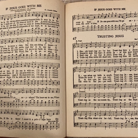 Vintage church service hymns Calvary Temple 1948 - Picture 4 of 5